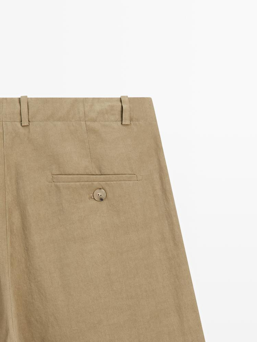 Massimo Dutti Бермуды с перекрестной застежкой - STUDIO, хаки
