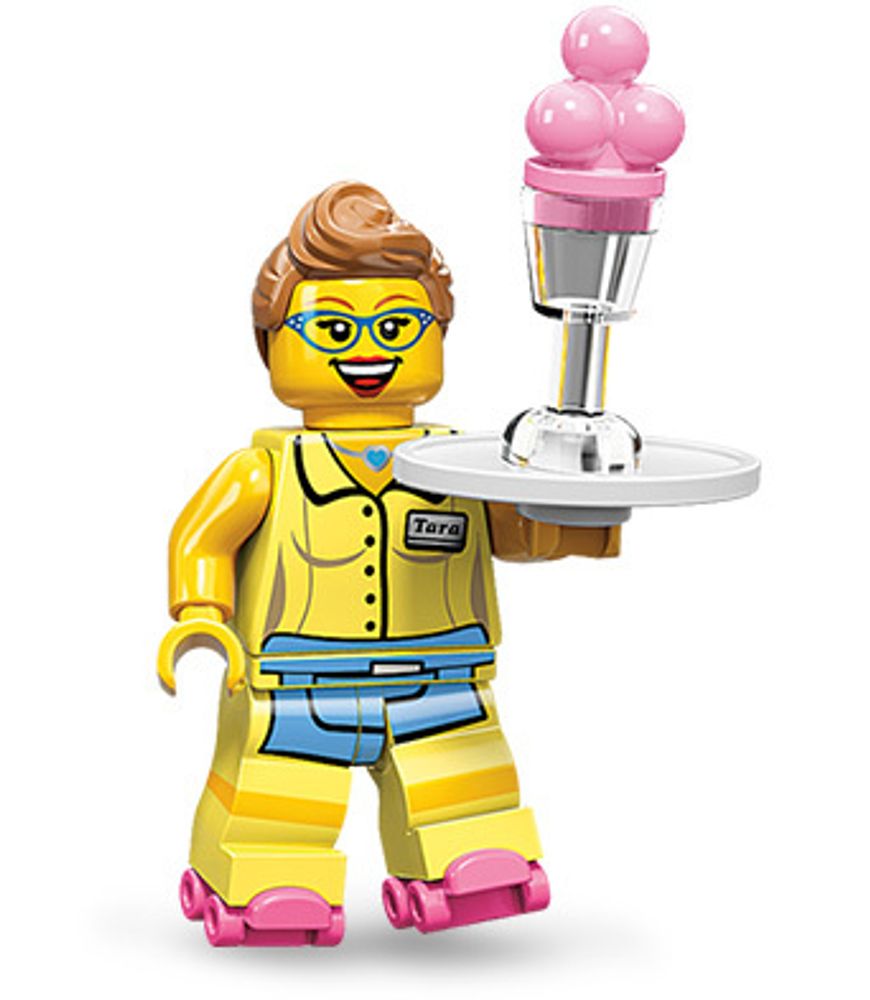 Минифигурка LEGO 71002 - 13 Официант в закусочной