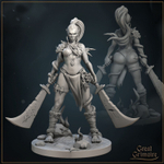 Орк Полуорк Воин Варвар Файтер Рыцарь миниатюра для dnd, днд, pathfinder, фентези, Настольная игра, НРИ, Варгейм, РПГ
