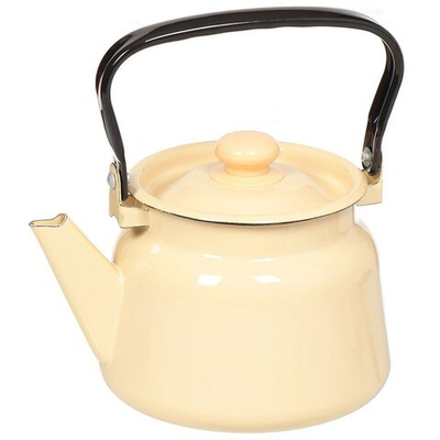 Чайник сталь, эмал, 2.3 л, ручк металл, Сиб товары, в асс, С42714.3/3П