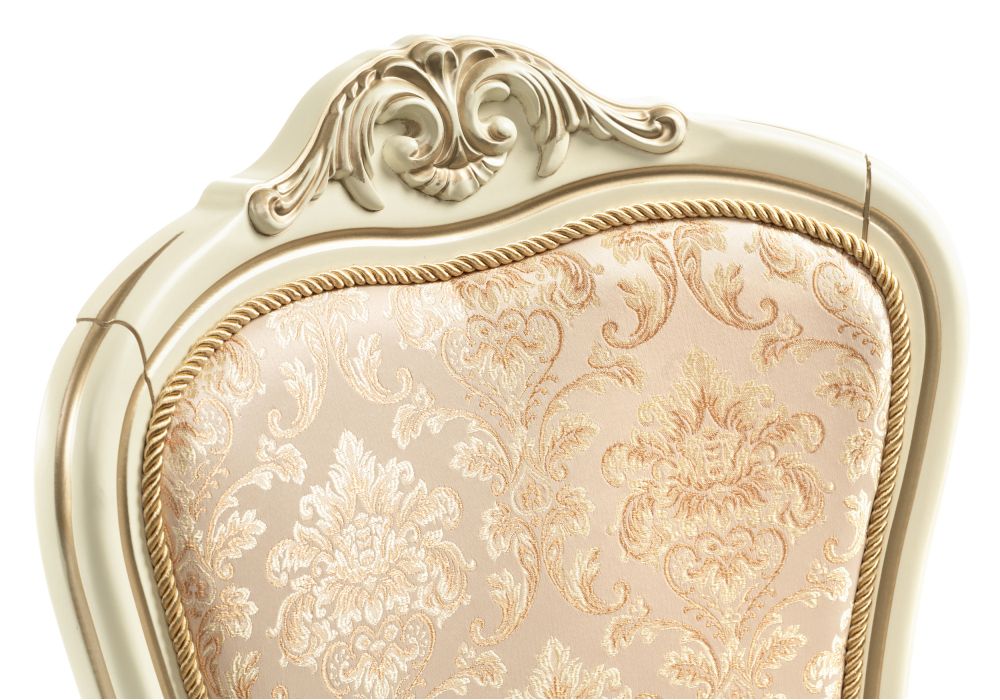 Стул Руджеро слоновая кость / патина золото