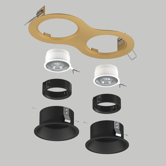 Комплект со светильником Lightstar Domino Round (214623+214607+214607+214007+214007) D6230707BMOD