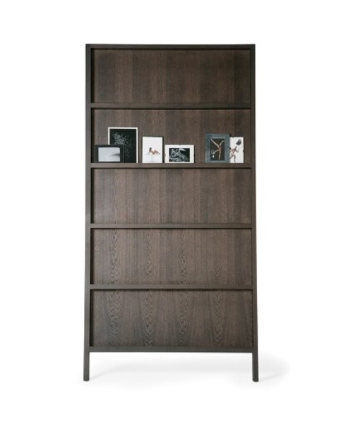 Стеллаж Oblique Big MOOOI массив дуба/бук black stained 1050х60х2860h