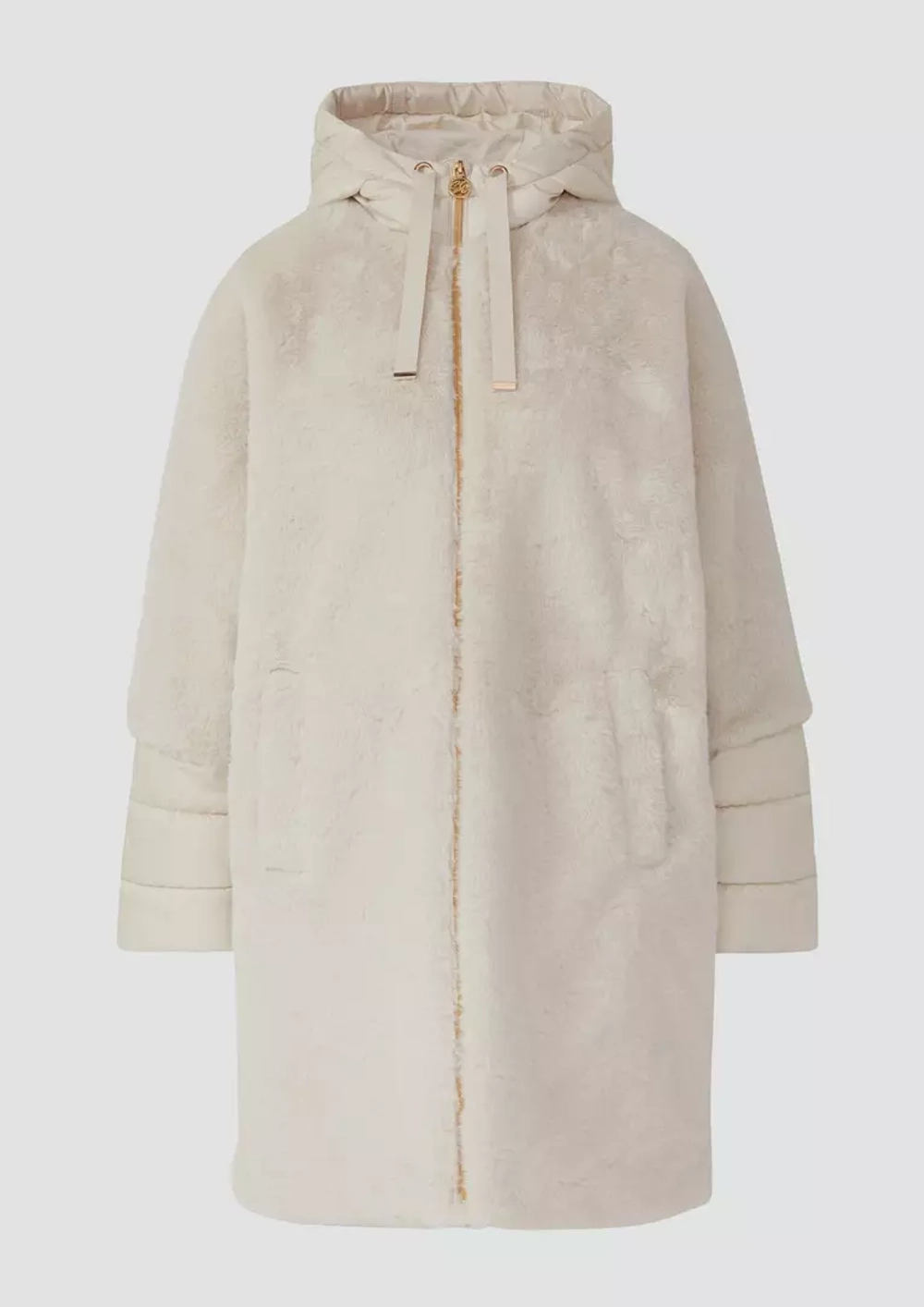 Стеганое пальто с капюшоном Black Label