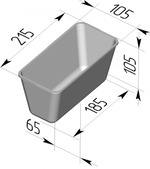 Форма хлебная Л10 (560 гр.)