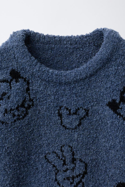 ZARA СВИТЕР С ПРИНТОМ «МИКИ МАУС» © DISNEY, СИНИЙ