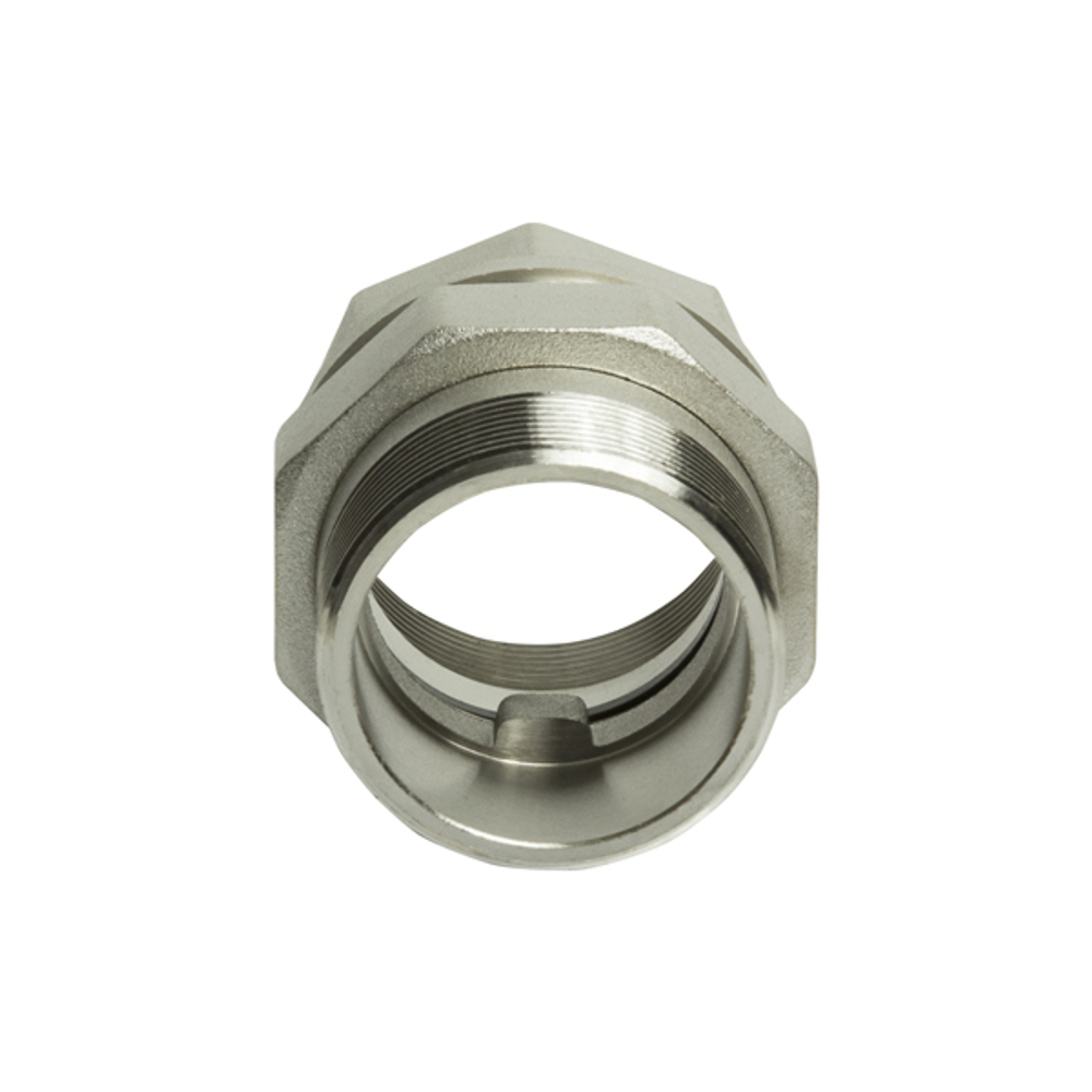 Переходник со сгоном 1 1/2'' прямой  VRT® никель