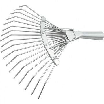 Грабли веерные стальные, 350х1450 мм, 18 круглых зубьев, деревянный черенок, Россия Сибртех 61781