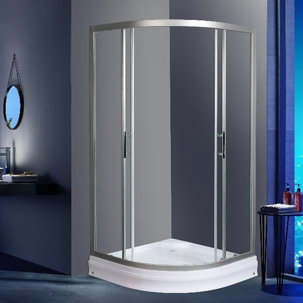 Душевой уголок WeltWasser WW500 С 80х80 10000004085 профиль Хром матовый стекло прозрачное