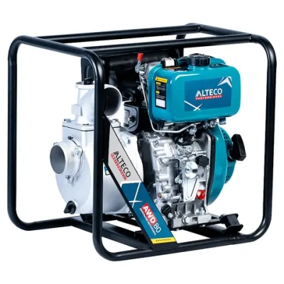 ALTECO AWD80 Professional мотопомпа дизельная 5.41 л.с, 1000 л/мин, диаметр 80 мм, 44236