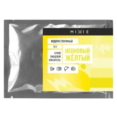 Краситель сухой MIXIE Неоновый желтый 10 гр