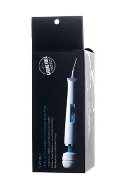 Насадка Magic Wand Genius для массажера Europe, силикон, синяя, 17 см