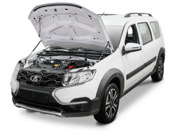Газовые упоры капота АвтоУпор для Lada Largus I рестайлинг 2021-н.в., 2 шт., ULALAR021