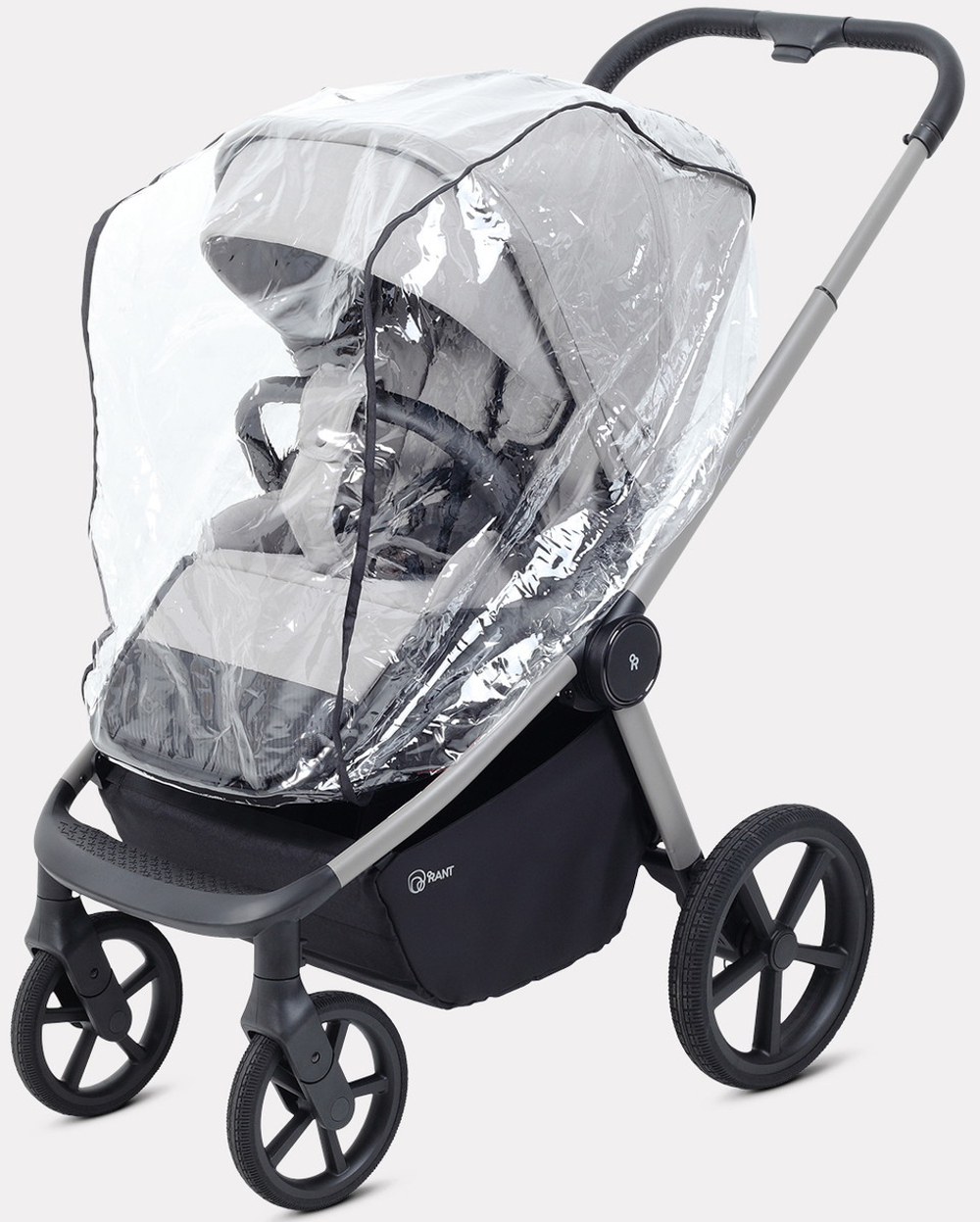 Детская коляска Rant Flex Therm Soft 3 в 1 с автокреслом Evomax Grey Stone Grey