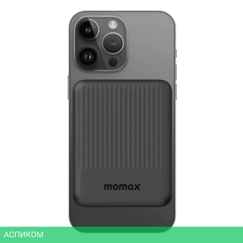 Портативное зарядное устройство Momax IP122 Q.Mag Minimal Black (IP122D)