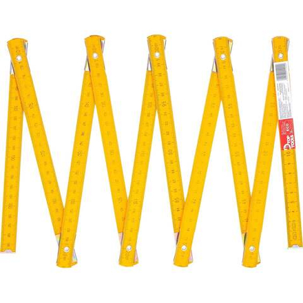 Складной деревянный метр 2 м, желтый Top Tools 26C012