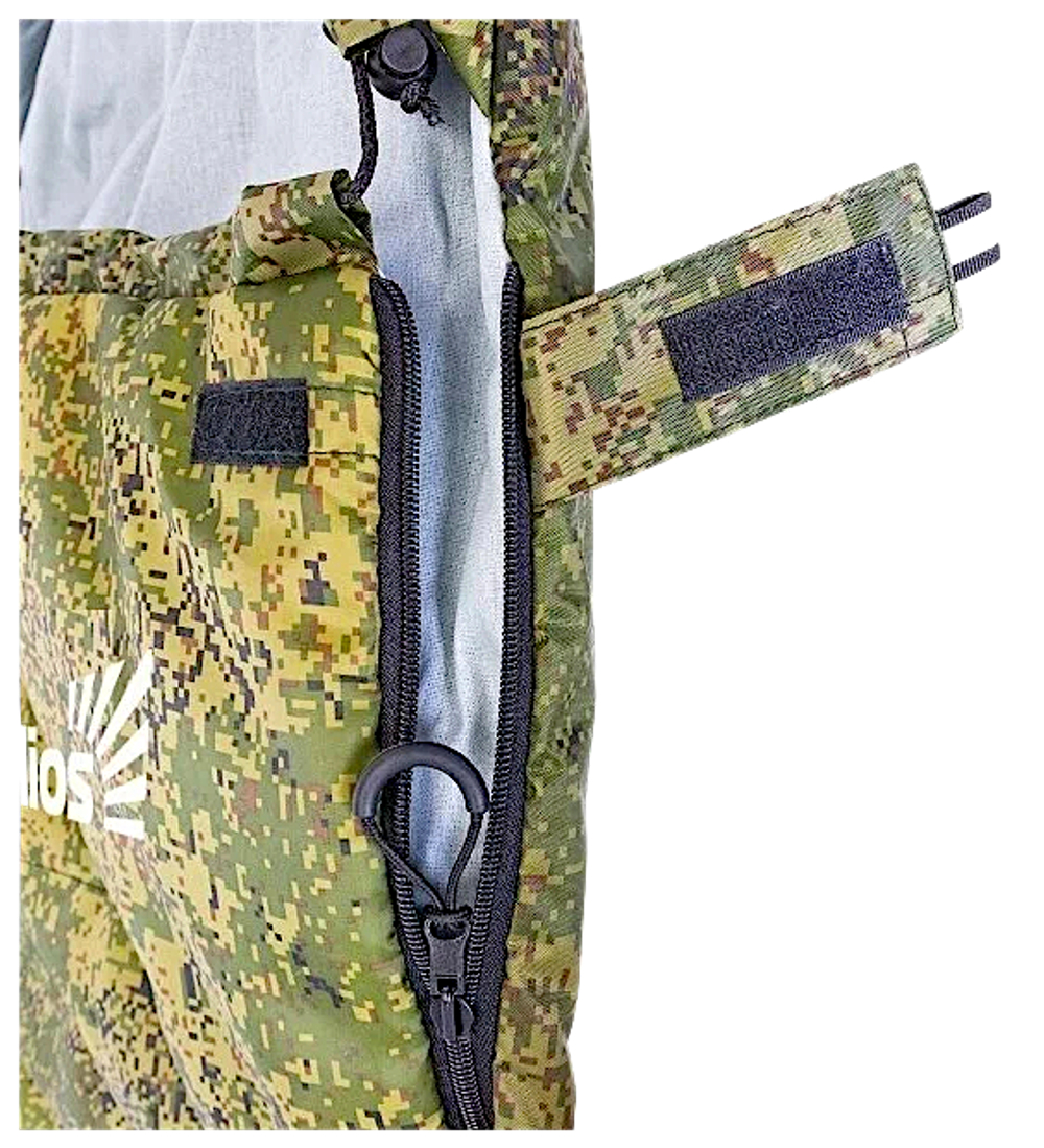 Спальный мешок Одеяло Helios Батыр Exteme Stratex 300 КМФ цифра 220х90см +5/-5/-15°C  2.0кг