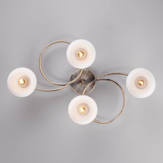 Потолочная люстра Eurosvet 30144/4 античная бронза