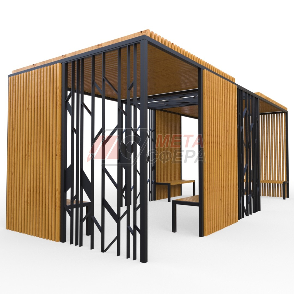 Пергола Астория со скамейками