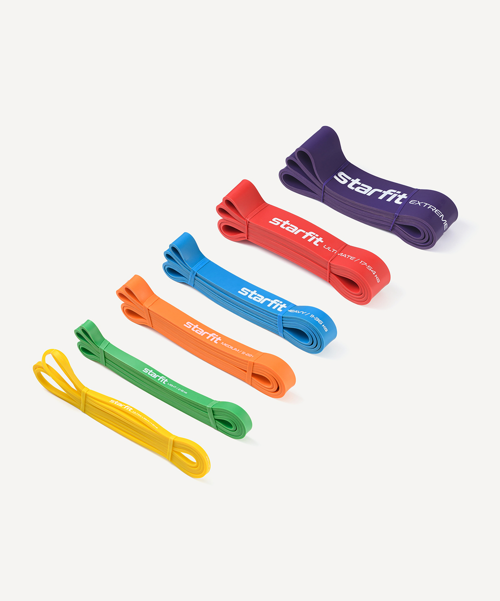 Эспандер ленточный для кросс-тренинга ES-803, 23-68 кг, 208х6,4 см, фиолетовый