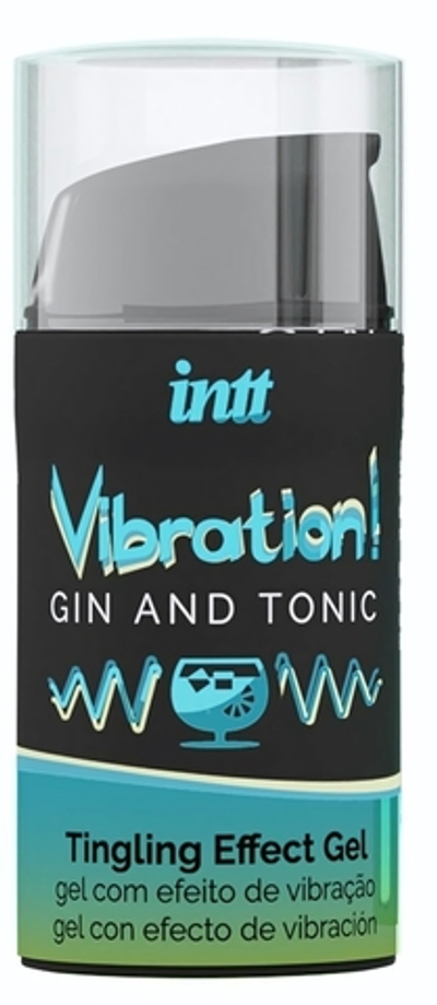 Жидкий интимный гель с эффектом вибрации Vibration! Gin & Tonic - 15 мл.