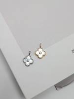 Подвеска цветок с перламутром, 11*11мм