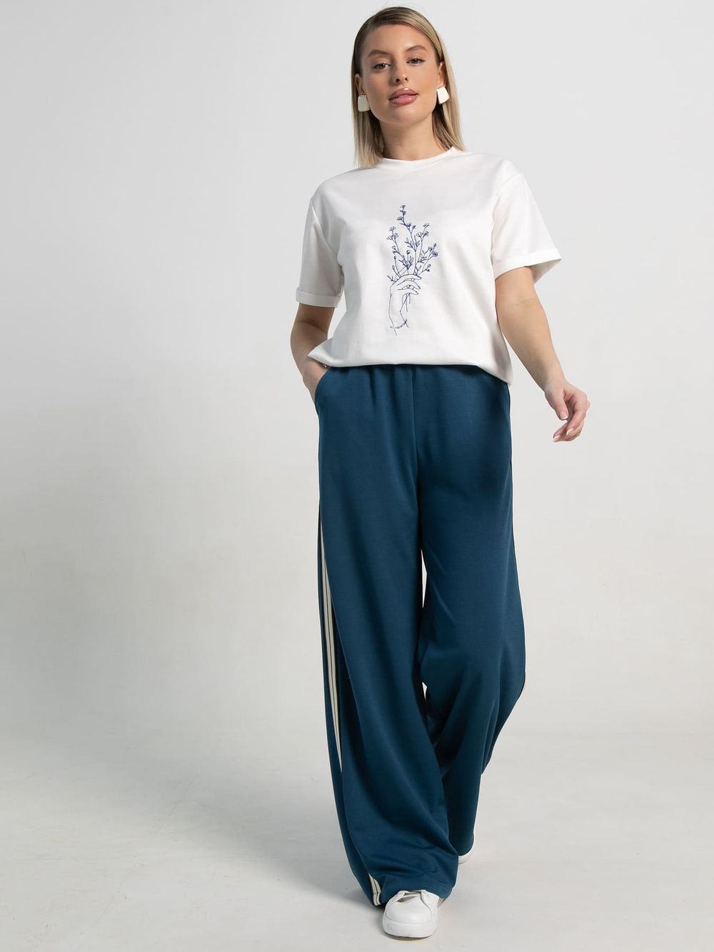 Брюки Аларика (темно-лазурный) Б15099-5М LT Collection