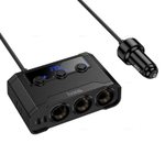Hoco Z64 Anshun 240W авто зарядное устройство с дисплеем 3-в-1 (2C2A) (black)
