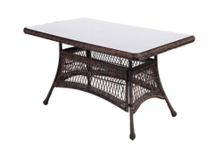 Обеденный стол из искусственного ротанга 140х80 МЭДИСОН «MADISON» — Dark_brown