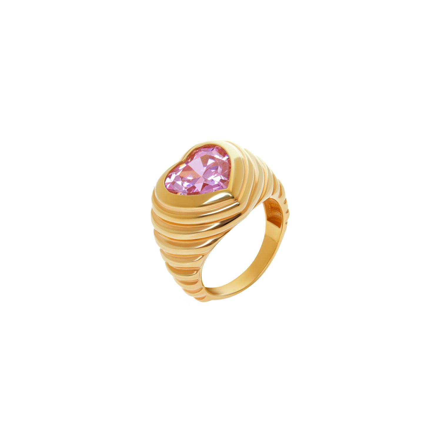Кольцо Shiny Heart Ring – Pink