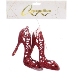 Подвеска «Туфли» 10 см (набор 2 шт), красный