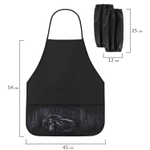 Накидка фартук с нарукавниками для труда BRAUBERG 3 кармана 46x54 см "Night Racer" (4 штуки в упаковке)