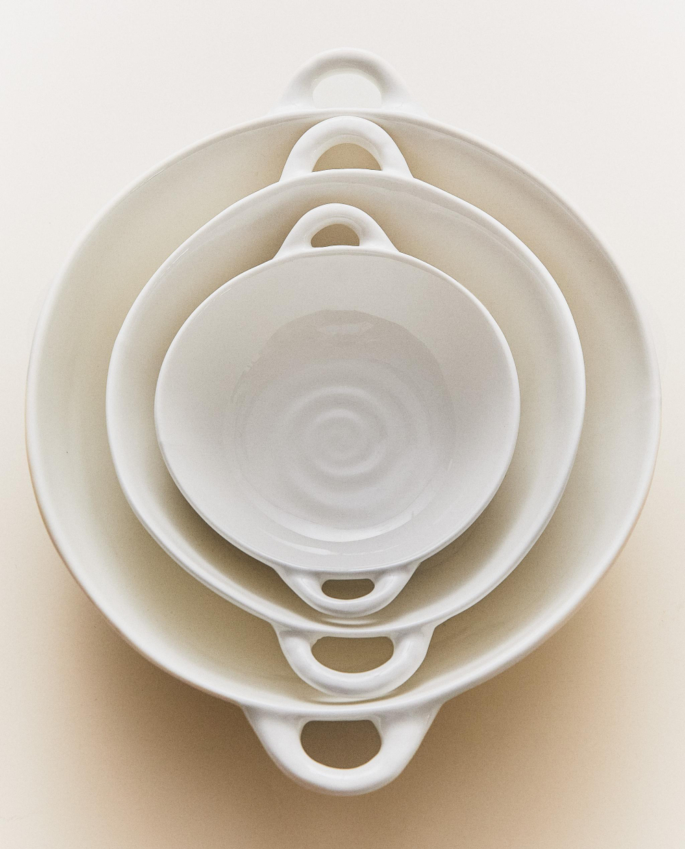 Zara Home блюдо сервировочное из фарфора, цвет белый, 17.3 см