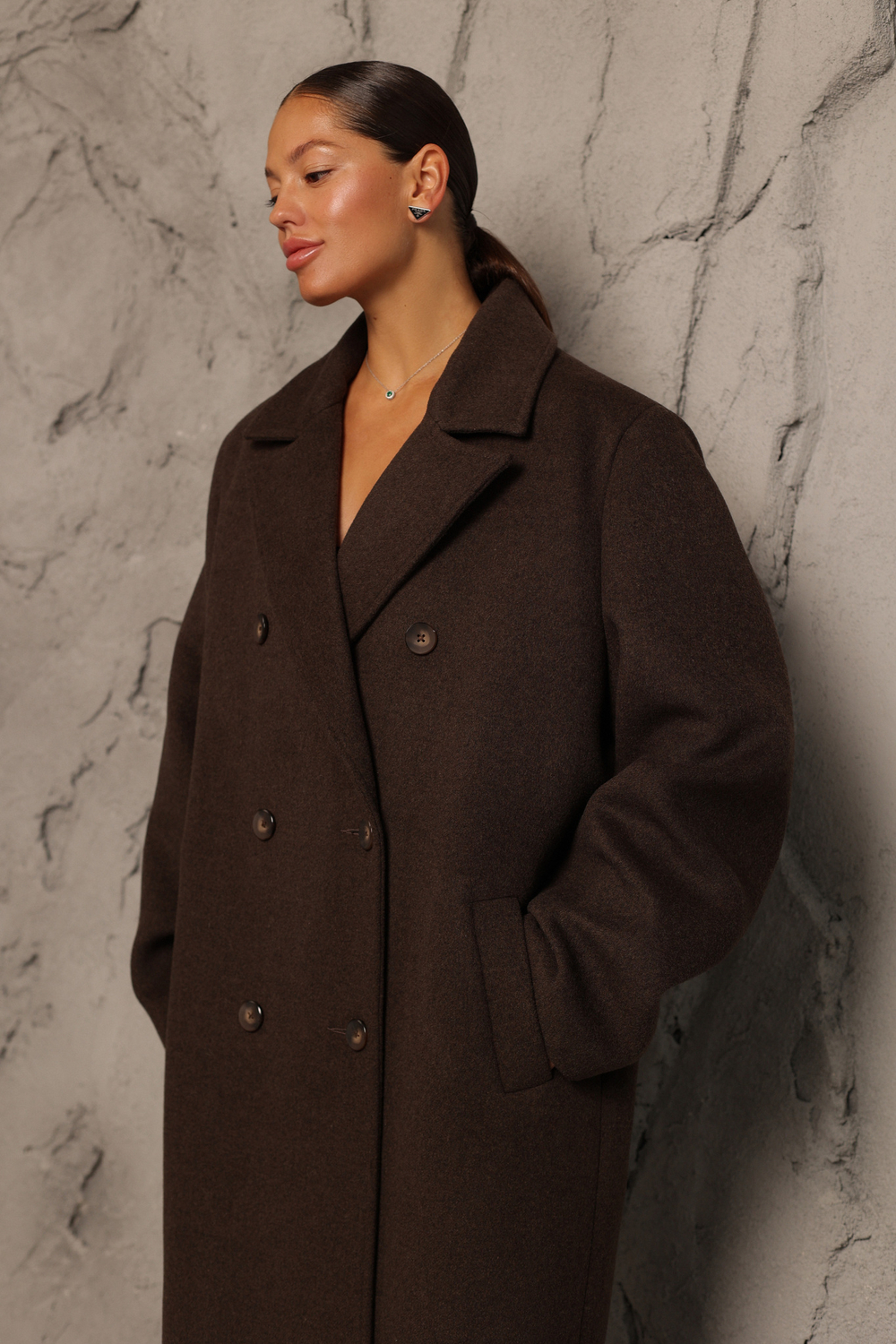 Пальто OVER миди