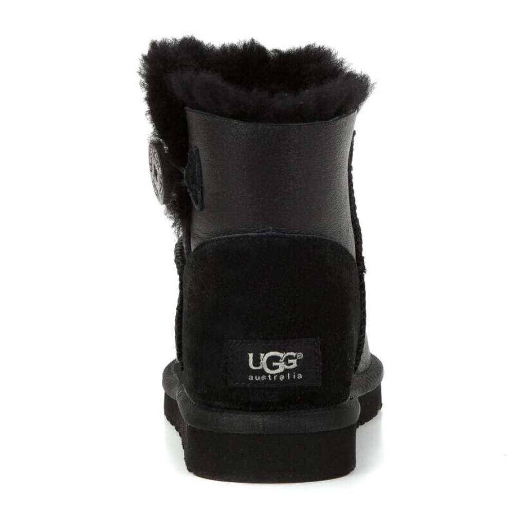 Угги Mini Bailey Button Metallic Black