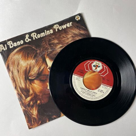 Винтажная виниловая пластинка 7 дюймов (маленькая пластинка) Al Bano and Romina Power Tu, Soltanto Tu (Mi Hai Fatto Innamorare) (Германия 1982)