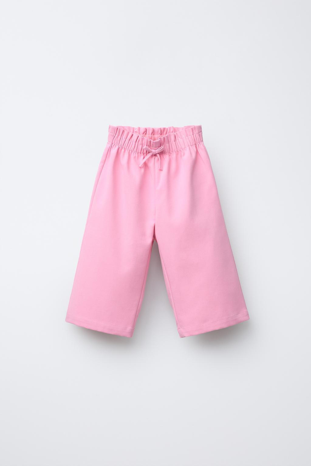 ZARA БРЮКИ С ПРЯМЫМИ ШТАНИНАМИ И БАНТОМ, РОЗОВЫЙ