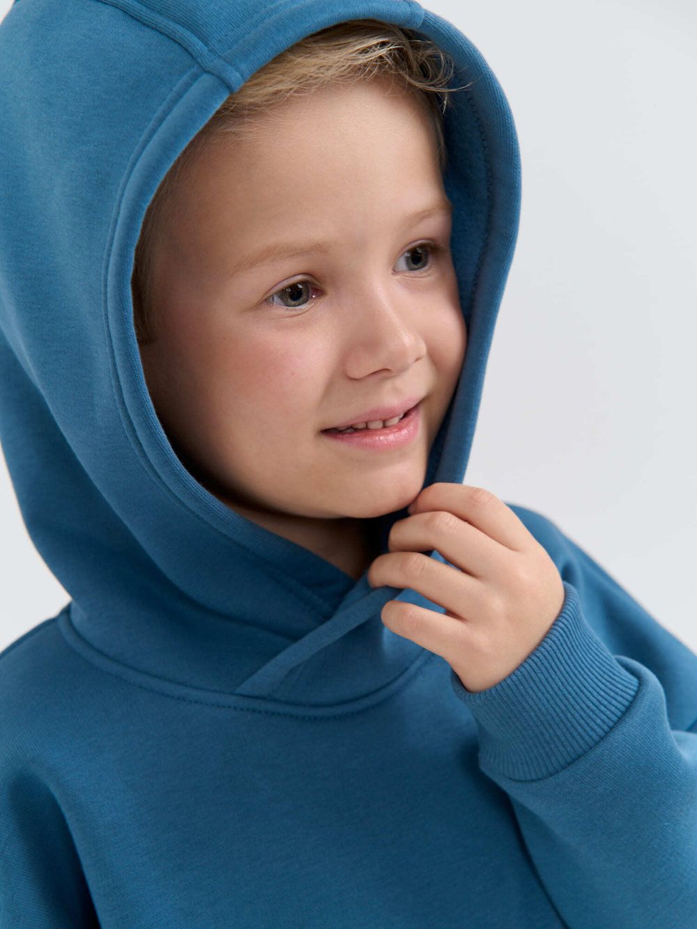 Костюм с худи "Деним" утепленный