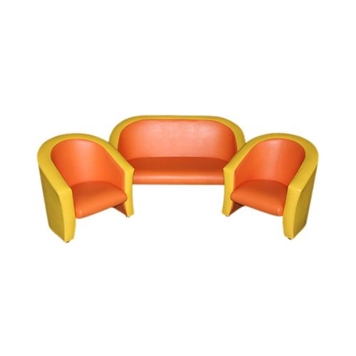 Комплект мягкой игровой мебели «Совенок» желто-красный