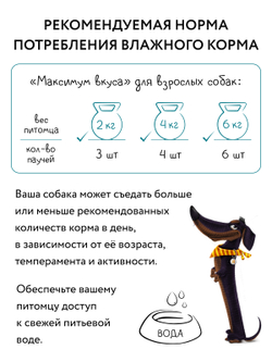 Пауч Мнямс Максимум Вкуса томленая говядина в соусе для собак 85 г