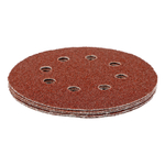 Круг абразивный на ворсовой подложке под "липучку", перфорированный, P 40, 125 мм, 1 шт Matrix