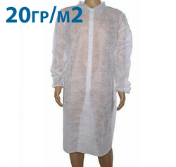 Халат одноразовый "Визитер" на кнопках