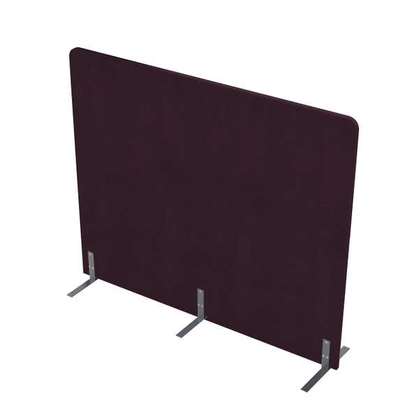 011.МПО.1614 Акустическая мобильная перегородка на стационарных опорах (1600*450*1400)