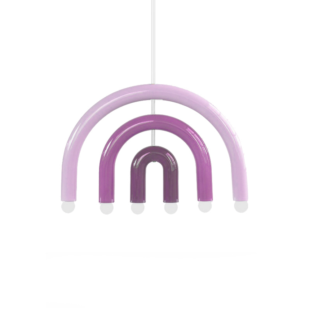 Pendant design lamp  TRN F1 by Pani Jurek (Pink)