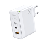 Зарядное устройство WALKER WH-47 GaN, 3.25А, 100Вт, USB/Type-Cx2, поддержка QC+PD, белое