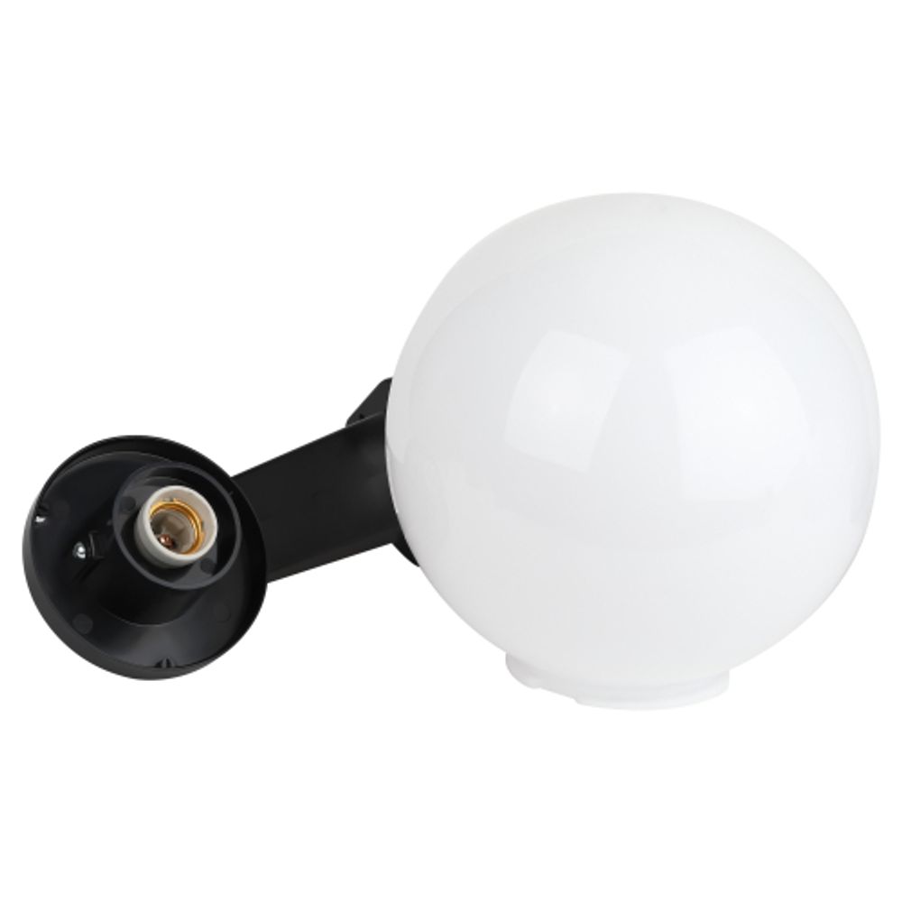 Садово-парковый светильник ЭРА НБУ 01-60-251 шар опаловый настенный IP44 Е27 max60Вт d250mm | Садово-парковые светильники