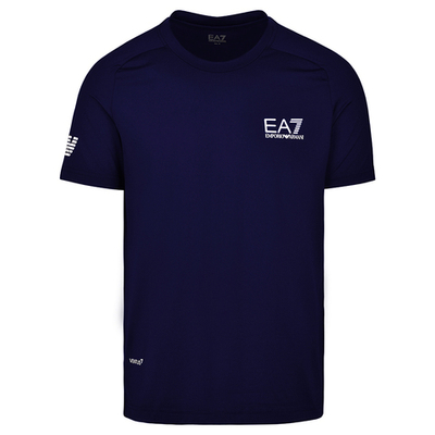 Футболка мужская теннисная EA7 Man Jersey T-shirt - navy blue