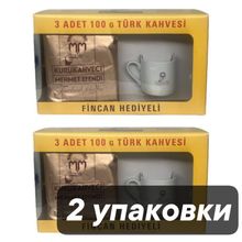 Кофе молотый Kurukahveci Mehmet Efendi 300 г + чашка x 2 шт