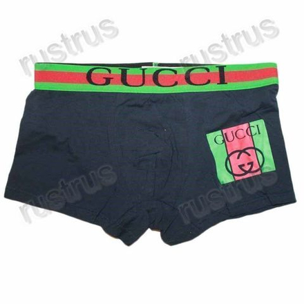 Мужские трусы боксеры черные Gucci