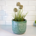 Кашпо Микрит 1,9л d180мм со вставкой, зеленый слайн